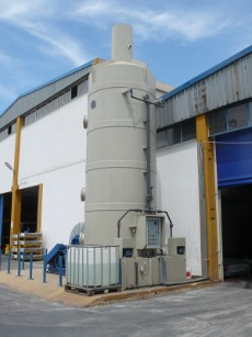 scrubber, venturi, venturi tower, venturi scrubber, ecowair, air depuration, air treatment, air cleaning, smokes cleaning, vapors cleaning